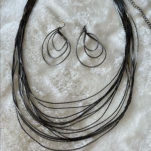 Necklace and earrings